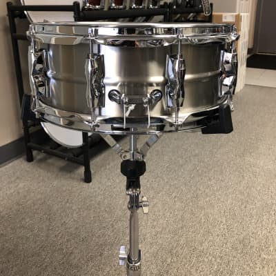 Yamaha RLS-1455 Recording Custom 5.5x14" Stainless Steel Snare Drum image 5