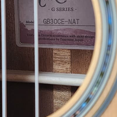 Takamine GB30CE NAT G Series Jumbo Cutaway Acoustic/Electric Bass 2010s - Natural Gloss image 6