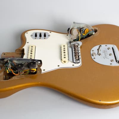 Fender  Jaguar Solid Body Electric Guitar (1966), ser. #183558, original black tolex hard shell case. image 17