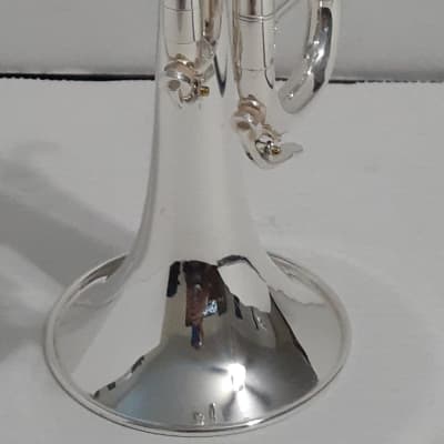 Getzen Eterna Severinsen Model Silver Bb Trumpet, Bach3C,  and  case 1964-1967 Silver Plate image 16