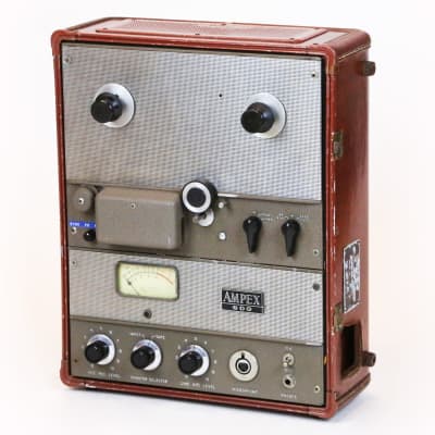 1957 Ampex Model 600 Candied Mahogany Suitcase Vintage Mono 1957 Ampex Model 600 Candied Mahogany Suitcase Vintage Mono
