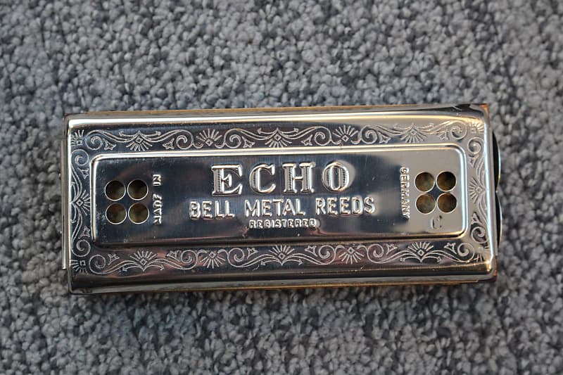 Ancien harmonica Hohner, Echo bell metal reeds, XXème