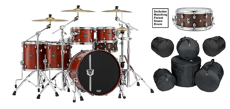 Mapex 30th Anniversary Modern Classic Limited Edition 22x18 10.75 12x8 14x14 16x16 Drums +Snare/Bags image 1