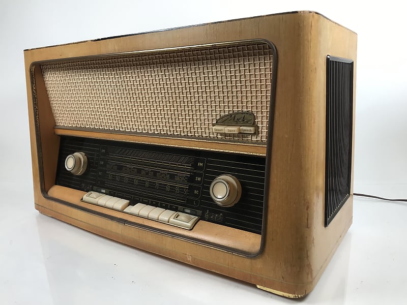 Vintage German Metz 1309 Tube Radio  			