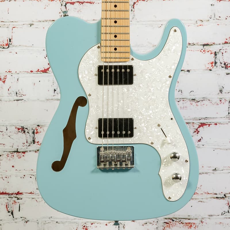 Morris T Series Thinline Electric Guitar, Sonic Blue x0005 Reverb