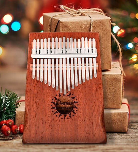 Christmas Gift 17 Key Kalimba Thumb Piano Bundle Full Kit image 1