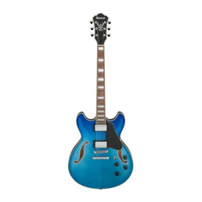 Ibanez AS7FM Artcore 6 String Semi-Acoustic Guitar (Right Hand, Azure Blue Gradation) with Rosewood Fretboard and Mahogany Neck image 7
