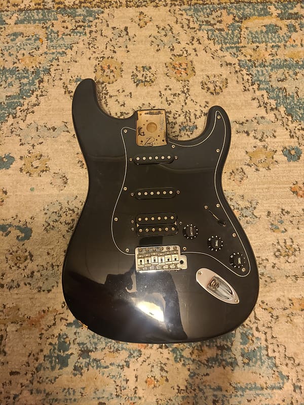 Loaded Fender Fat Strat Body 2003 Black Reverb