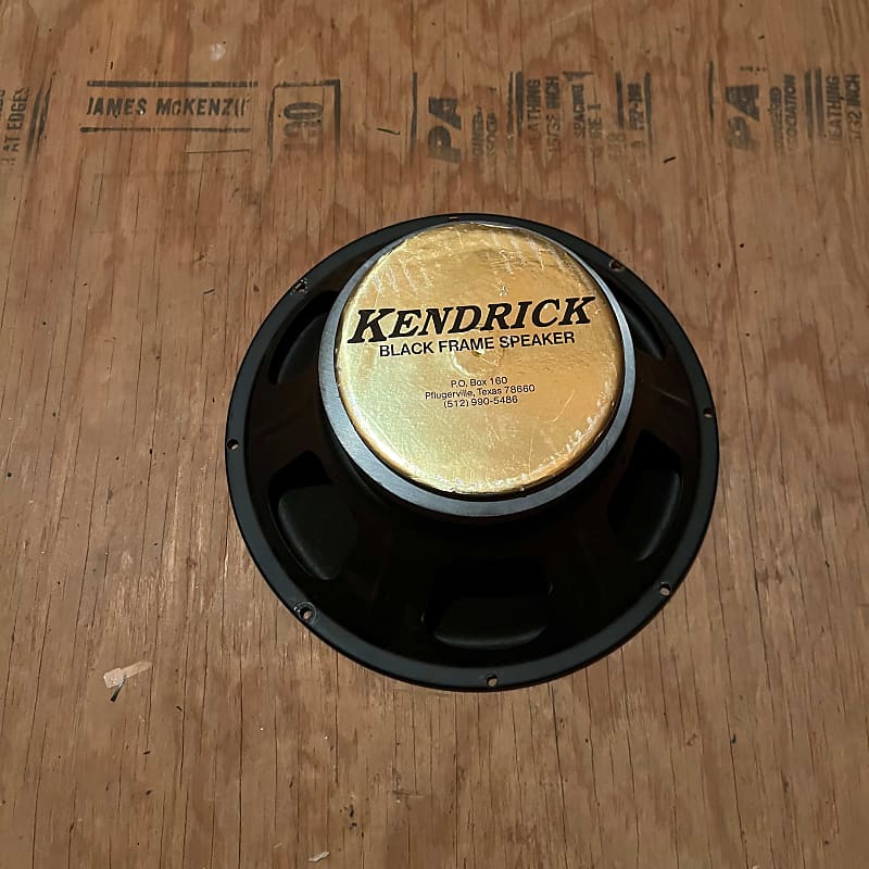 Kendrick Blackframe Raw Speaker Late 1990s tear in cone Reverb
