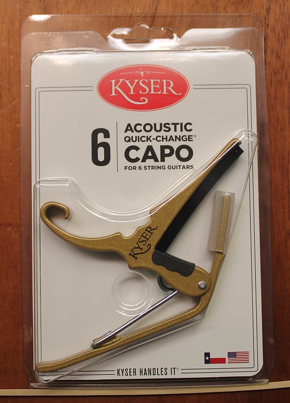 Kyser Quick Change KG6 6 String Acoustic Guitar Capo Gold Reverb