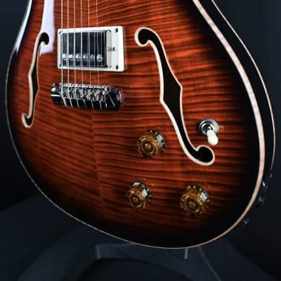 PRS SE Hollowbody II Piezo Orange Tiger Smokeburst #744 image 11
