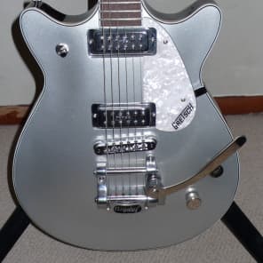 Gretsch G5246T Electromatic Pro Jet Double Cut Bigsby Silver + Gig Bag Video! image 2