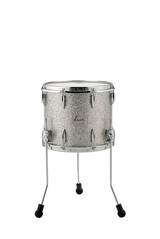 Sonor Vintage 14x12" Vintage Silver Glitter Floor Tom Drum | Worldwide Ship | NEW Authorized Dealer image 1