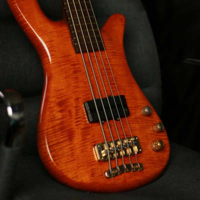 Warwick Streamer Pro M 5-String Bass (LX 5), 1996, Honey Violin, Wenge/Wenge/Maple,  Made in Germany image 5