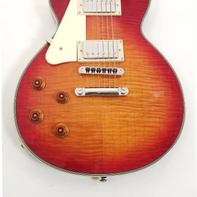 Agile AL-3200MCC Left Handed Cherry Sunburst Flame Electric Guitar image 2