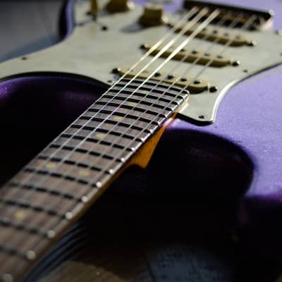 American Fender Stratocaster Custom Relic Purple Sparkle CS Fat 50's image 11