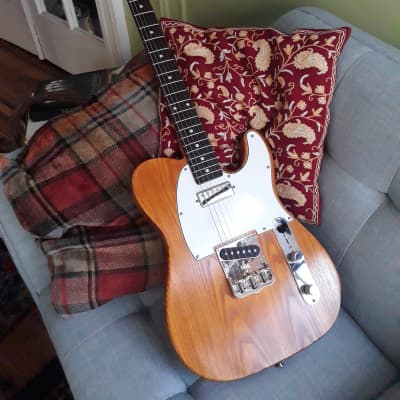 Valenti #19 Swamp Ash Tele w/ mini-HB and Single  Coil 2016 Tung Oil with AmberShellac image 2