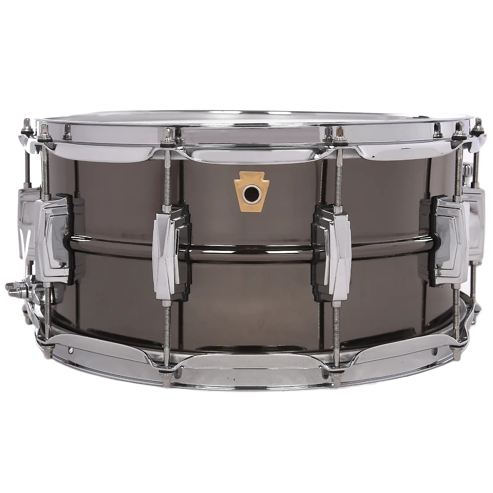 Ludwig L1LB416K Black Beauty Brass Snare Drum 5 x 14 Hammered Shell  Imperial Lugs