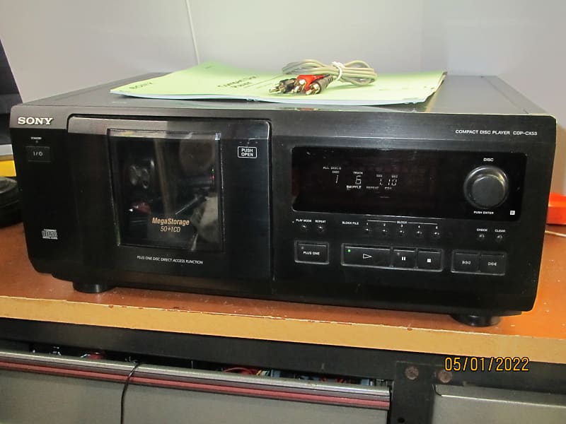 Tested Sony CDP-CX53 Mega Storage 50+1 CD shops Changer Player Digital Optical Out