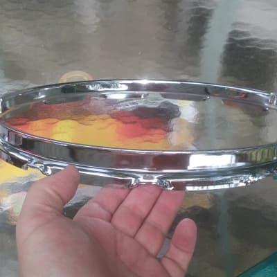 14in 12-lug Pearl Super Hoop 80s BOTTOM Marching Snare with Guards image 1