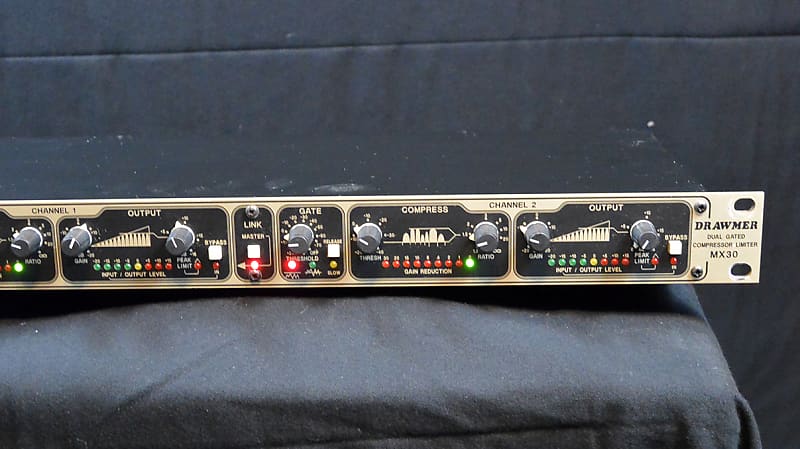 【完動品】DRAWMER ドローマー MX30 コンプレッサー/リミッター Drawmer MX30pro - Dual Gated Compressor Limiter