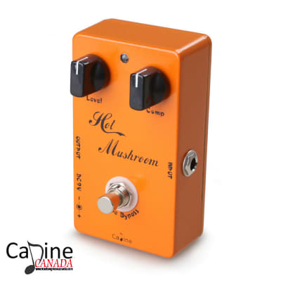 Caline CP-10 Hot Mushroom Compressor RED Script True Bypass Guitar Effect Pedal image 4