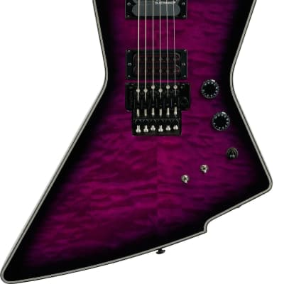 Schecter E-1 FR-S Special Edition Electric Guitar, Trans Purple Burst image 1