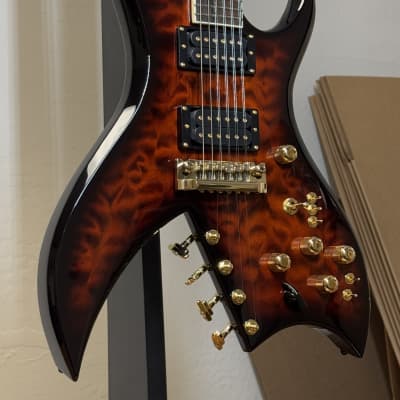 B.C. Rich Custom Shop Bich 10 Supreme Brazilian Rosewood 2025 - Sculpin Burst image 13