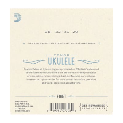 D'Addario EJ65T Pro-Arté Custom Extruded Nylon Ukulele Strings, Tenor image 3