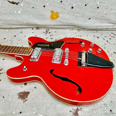 1960's Baldwin Burns model 706 (V) Semi-Hollowbody Electric Guitar circa 1968 image 13