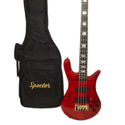 Spector Euro 4 LT - Rudy Sarzo Signature Bass Guitar - Scarlett Red Gloss Finish w/ Bag for sale