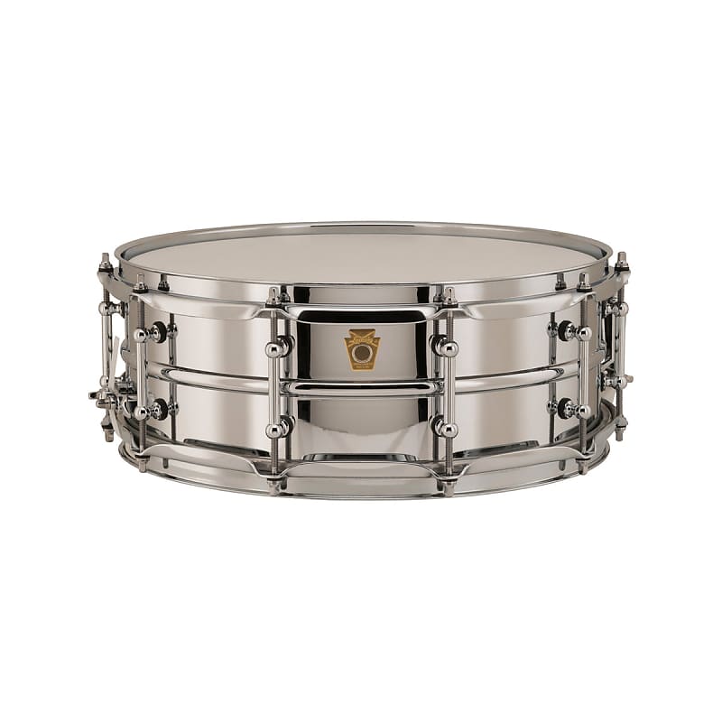Ludwig LB400BT 5x14inch Chrome-Over Brass Snare Drum, Smooth Shell, Tube Lugs image 1
