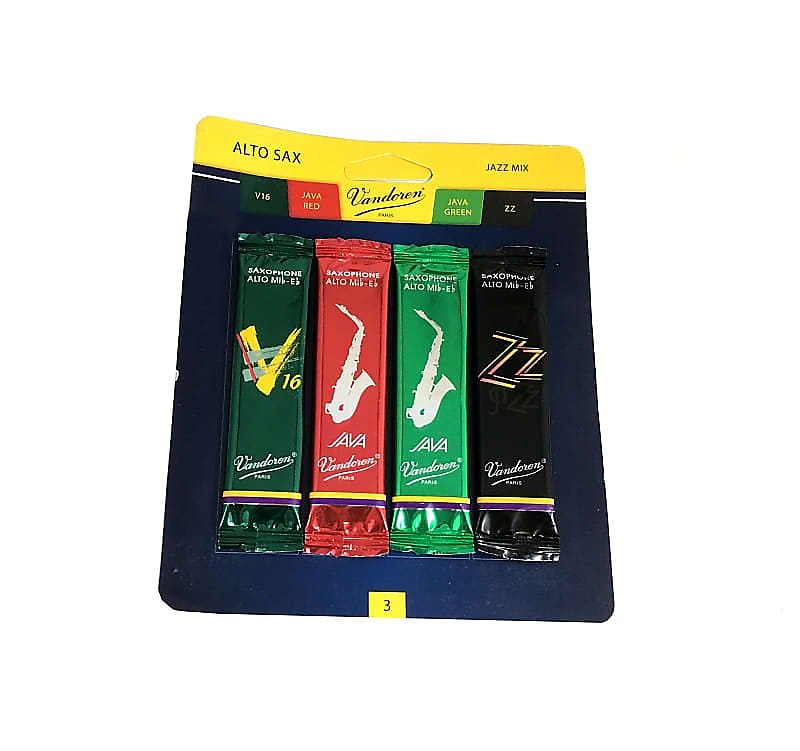 Vandoren Juno Alto Saxophone Reeds 3.0 3Pack Students Reverb