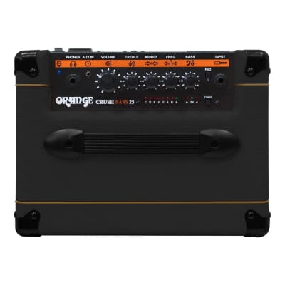 Orange Crush Bass 25 Bass Combo Amplifier (25 Watts, 1x8"), Black image 3