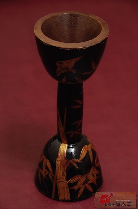 小鼓 胴 小鼓胴 竹に鶯蒔絵小鼓胴 Japanese Drum / Percussion