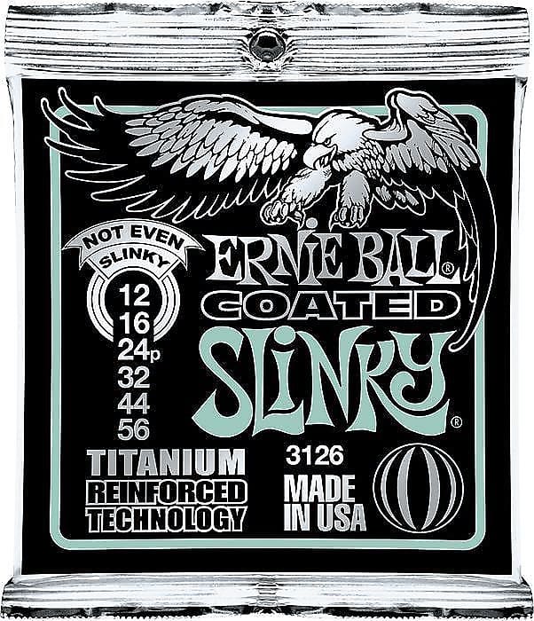 Ernie Ball 3126 Coated Electric Titanium Nt Even Slinky RPS Guitar Strings 12-56 image 1