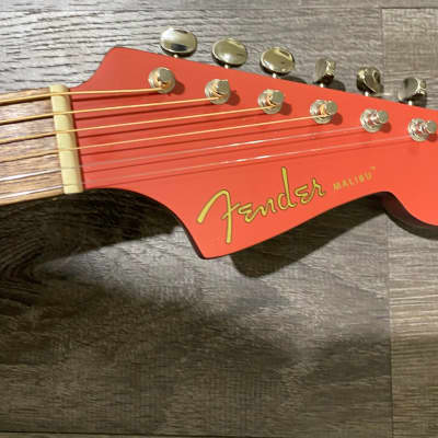Fender Malibu Player - Fiesta Red Satin image 11