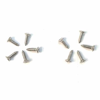 Pickguard Screws Fender Style 10 Pieces Chrome image 1