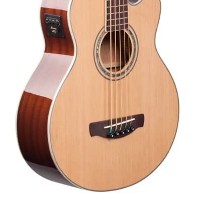 Ibanez AEB105E Acoustic Electric Bass Natural High Gloss image 9