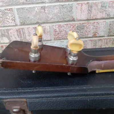Vintage 1932 Dobro Roundneck Model 50 Tenor Wood Body Resonator Acoustic Guitar w/ Case! Recent Neck Set, Fret Dress! image 12