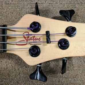 Rare UK Status Electro II 4 String Electric Fretless Bass, Semi-Hollow, Birds Eye Maple, Piezo, OHSC image 7