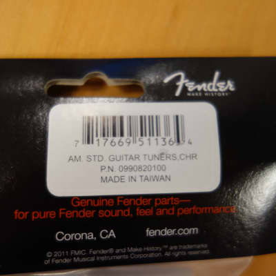 Fender American Standard Tuners Chrome image 2