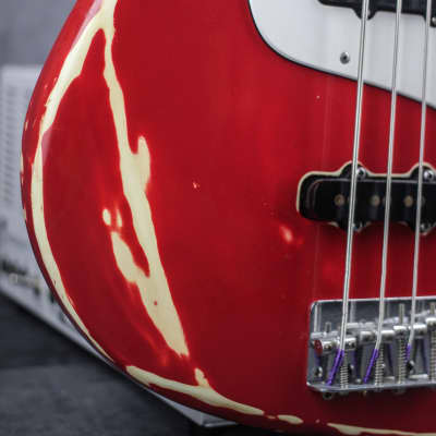 Japan Fresher  JB Jazz Bass 1976 Red Relic image 5