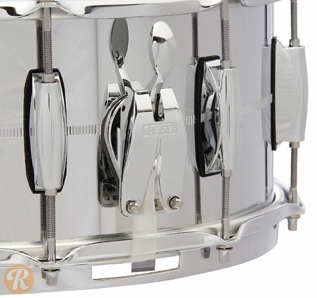 Gretsch GB4162S Brooklyn Chrome Over Steel 6x12" 6-Lug Snare Drum image 2