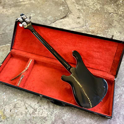 Rickenbacker 4001 Bass guitar 1977 - Jetglo original vintage USA image 9