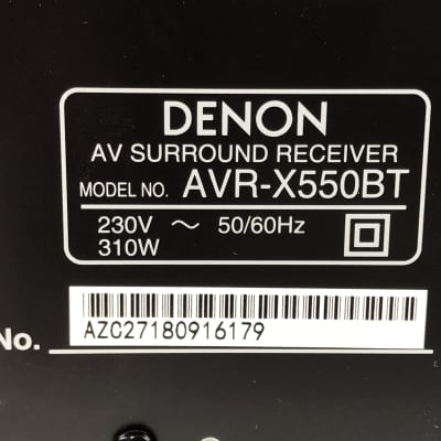 Denon AVR-X550BT AV Surround Receiver 230v image 10
