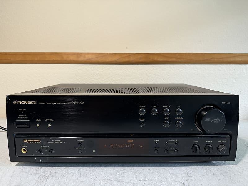 Pioneer VSX-405 Receiver HiFi Stereo 5.1 Channel Home Audio Phono Japan Vintage  			