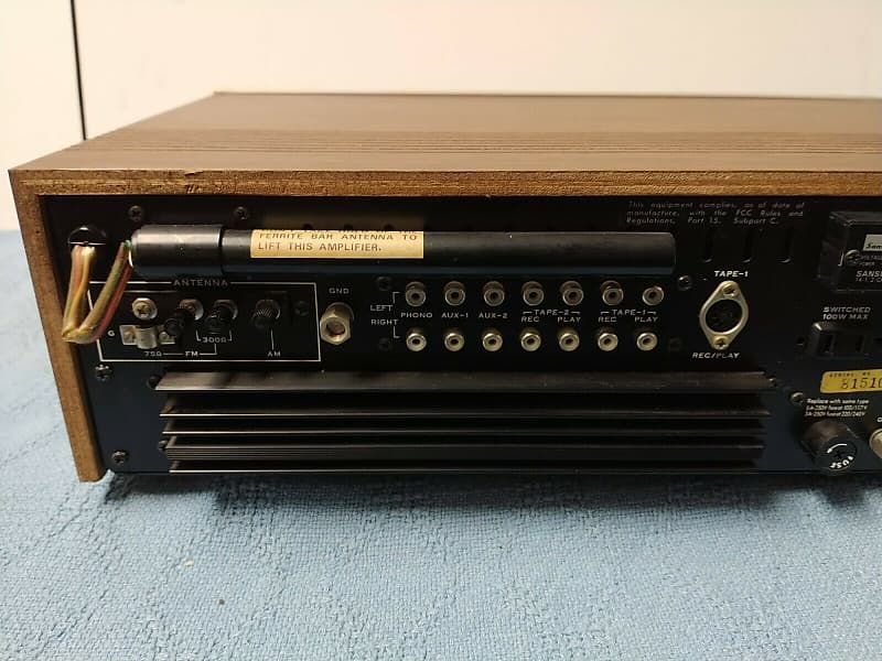 Vintage Sansui 771 top AM FM Home Stereo Receiver 1970s For Repair Or Parts