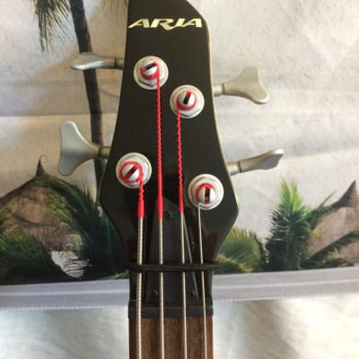 Aria Integra IGB35 - 4 strings Electric Bass Guitar in Black image 5