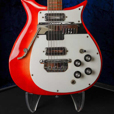 1967 Rickenbacker 456 6/12 Convertible Fireglo Finish Electric Guitar w/OHSC image 2